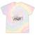 Please Be Patient I'm From The 1900s Western Wagon Tie-Dye T-Shirts Hazy Rainbow Tie-Dye