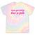 Too Pretty For a Job Y2k Aesthetic 2000s Nostalgia Tie-Dye T-Shirts Hazy Rainbow Tie-Dye