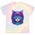Retro 80s Cat In Space Suit Nostalgia Cat Vintage Astronaut Tie-Dye T-Shirts Hazy Rainbow Tie-Dye
