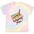 Retro Cassette Tape & Pencil Rewind Nostalgia Party 80s 90s Premium Tie-Dye T-Shirts Hazy Rainbow Tie-Dye