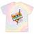 Retro Cassette Tape & Pencil Rewind Nostalgia Party 80s 90s Tie-Dye T-Shirts Hazy Rainbow Tie-Dye