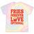 Retro Fast Food Nostalgia Vintage Diner Fries Shakes Burgers Tie-Dye T-Shirts Hazy Rainbow Tie-Dye