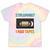 VHS Cassette Tape Retro 80s 90s Nostalgia Premium Tie-Dye T-Shirts Hazy Rainbow Tie-Dye