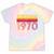 Vintage 1970 Retro Style 70's Born Nostalgia Vibes Birthday Premium Tri-Blend Tie-Dye T-Shirts Hazy Rainbow Tie-Dye