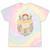 Vintage 1981 Retro Badge Nostalgia Eighties Compass Skull Premium Tri-Blend Tie-Dye T-Shirts Hazy Rainbow Tie-Dye