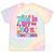 Vintage 80s Costume Nostalgia 1980s Fashion Cute Girls Women Tie-Dye T-Shirts Hazy Rainbow Tie-Dye