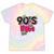 Vintage 90's Babe Party Back To 90s Cassette Nostalgia Tie-Dye T-Shirts Hazy Rainbow Tie-Dye