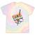 Vintage Cassette Tape And Pencil Nostalgia Party 70s 80s 90s Tie-Dye T-Shirts Hazy Rainbow Tie-Dye