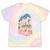 Vintage Locomotive Nostalgia Railroad Stars Tie-Dye T-Shirts Hazy Rainbow Tie-Dye