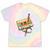 Vintage Pencil Rewind Cassette Tape Nostalgia Party 80s 90s Premium Tie-Dye T-Shirts Hazy Rainbow Tie-Dye