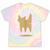 Yk2 Cat With Tomboy Tail 90s Nostalgia Downtown Indie Tie-Dye T-Shirts Hazy Rainbow Tie-Dye