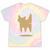 Yk2 Cat With Tomboy Tail 90s Nostalgia Downtown Indie Tie-Dye T-Shirts Hazy Rainbow Tie-Dye