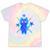 Yk2 Grunge Earthy Blue Cat With Stars Tomboy 90s Nostalgia Tie-Dye T-Shirts Hazy Rainbow Tie-Dye