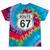 Retro Route 67 Highway Sign Vintage Road Nostalgia Premium Tri-Blend Tie-Dye T-Shirts Festival Tie-Dye