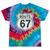 Retro Route 67 Highway Sign Vintage Road Nostalgia Tie-Dye T-Shirts Festival Tie-Dye