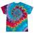 Vintage Locomotive Nostalgia Railroad Stars Tie-Dye T-Shirts Festival Tie-Dye