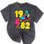 1982 Retro Raised In The 80s Old School Nostalgia Vibes Mineral Wash Tshirts Mineral Black