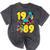 1989 Retro Raised In The 80s Old School Nostalgia Vibes Mineral Wash Tshirts Mineral Black