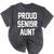 2019 Senior Aunt SEN19R Class Graduation Party T Shirt Mineral Wash Tshirts Mineral Black