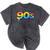 90s Retro Pop Art Rainbow Lips Nostalgia Costume 90s Mineral Wash Tshirts Mineral Black