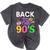 Back To The 90's Mixtape Era Nostalgia Retro 1990 90's Style Mineral Wash Tshirts Mineral Black