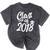 Class Of 2018 Graduation Cap Trendy Cute Mineral Wash Tshirts Mineral Black