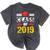 Class Of 2019 Graduation Senior High School College Mineral Wash Tshirts Mineral Black
