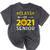 Class Of 2021 Senior Graduation Sunflower Mineral Wash Tshirts Mineral Black