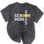 Class Of 2025 Softball Mom Senior Graduation Graduate Women Mineral Wash Tshirts Mineral Black