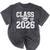 Class Of 2026 Graduation Senior School Pride Mineral Wash Tshirts Mineral Black