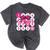 Class Of 2026 Senior Coquette Pink Bow Graduation Family Premium Tri-Blend Mineral Wash Tshirts Mineral Black