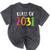 Class Of 2031 Kindergarten Graduation Back To School T-Shirt Mineral Wash Tshirts Mineral Black