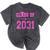 Class Of 2031 Pink Girls Shirt Graduation Mineral Wash Tshirts Mineral Black