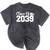 Class Of 2039 Senior 2039 Kindergarten To Graduation Mineral Wash Tshirts Mineral Black