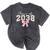 Coquette Bow Preppy Class Of 2038 Girly Girl 2038 Graduation Mineral Wash Tshirts Mineral Black