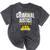 Criminal Justice Degree Graduation Senior Celebration Grad Mineral Wash Tshirts Mineral Black