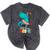 Cute Magical Ballerina Dino Unicorn Pre-K Graduation Mineral Wash Tshirts Mineral Black