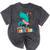 Cute Magical Ballerina Dino Unicorn Preschool Graduation Mineral Wash Tshirts Mineral Black