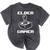 Elder Gamer Retro Video Game Nostalgia Old Gamer Mineral Wash Tshirts Mineral Black