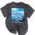 Frutiger Aero Aesthetic Tech Ocean Underwater Fishes Mineral Wash Tshirts Mineral Black