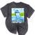 Frutiger Aero Aesthetic Tech Water Fishes Monitor Screen Mineral Wash Tshirts Mineral Black