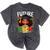 Future HBCU Grad Afro Girl College Graduation Kids Mineral Wash Tshirts Mineral Black