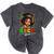 Future HBCU Grad Girl Kids Graduation HBCU College Mineral Wash Tshirts Mineral Black