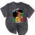 Future HBCU Grad History Girl Graduation HBCU Kids Mineral Wash Tshirts Mineral Black