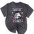 Girls 3rd Grade Graduation Magical Unicorn Mineral Wash Tshirts Mineral Black