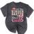 Girls Little Miss Kindergarten Grad 2025 Coquette Graduation Mineral Wash Tshirts Mineral Black