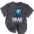 Grad Class Of 2025 Boys Shark Graduation Graduated Mineral Wash Tshirts Mineral Black