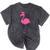 Graduate Cute Pink Flamingo Graduation Mineral Wash Tshirts Mineral Black