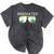 Graduated Graduation Tropical Sunglasses Mineral Wash Tshirts Mineral Black