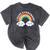 I Hate Everybody Rainbow Sarcastic Grumpy Introvert Mineral Wash Tshirts Mineral Black